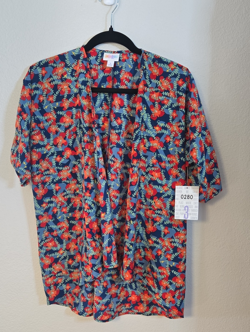 LuLaRoe Floral Open Front